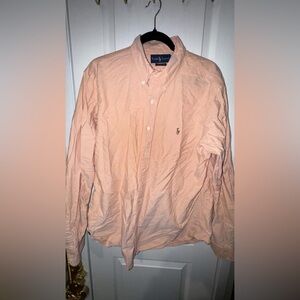 Ralph Lauren Light Coral Button-Down Shirt